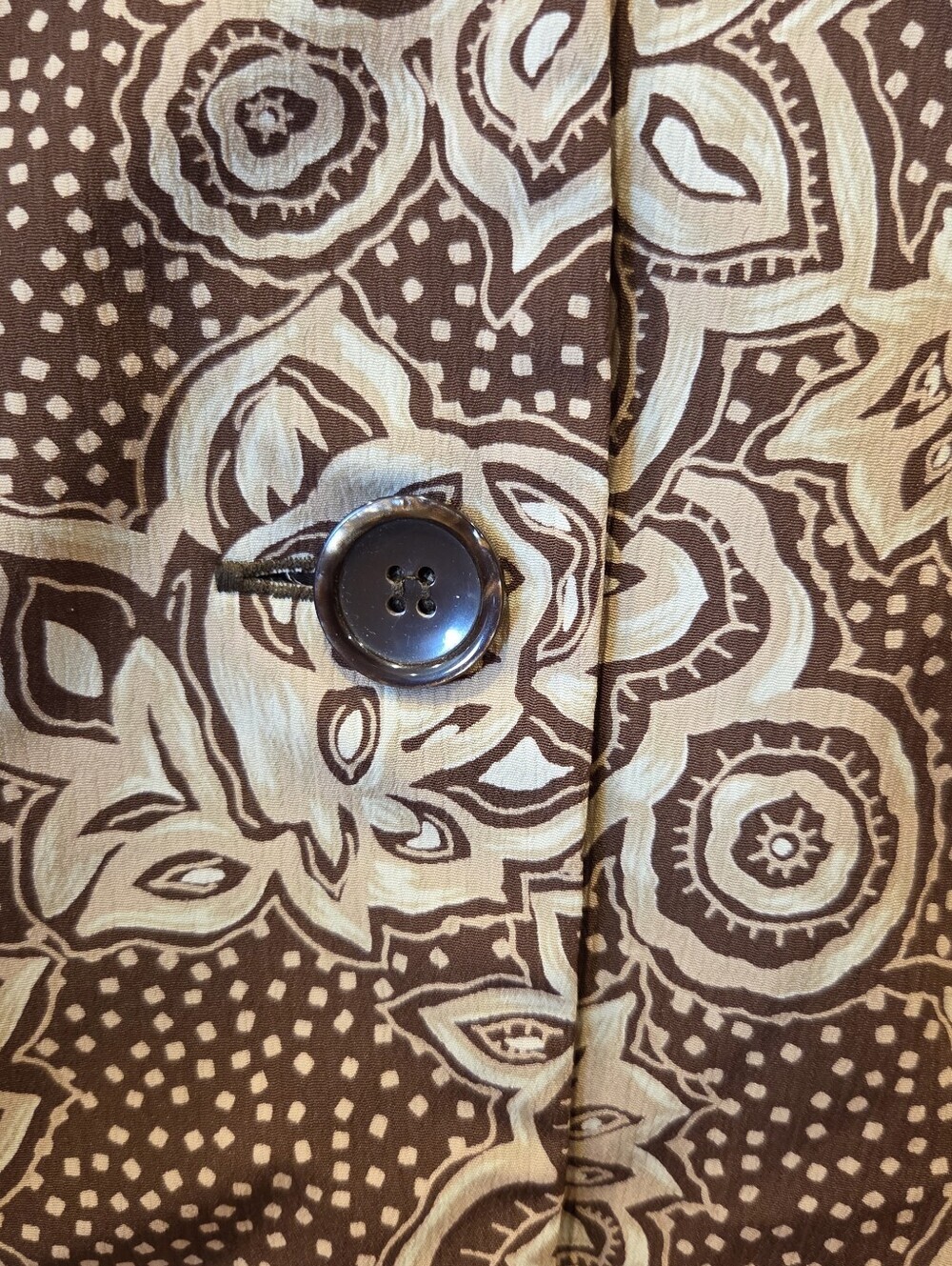 NWT Alfred Dunner Brown Floral Paisley Textured Lightweight Blazer Plus Size 18 - Picture 5 of 13
